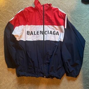 Authentic Balenciaga jacket windbreaker oversized coat sz.38 colorblock